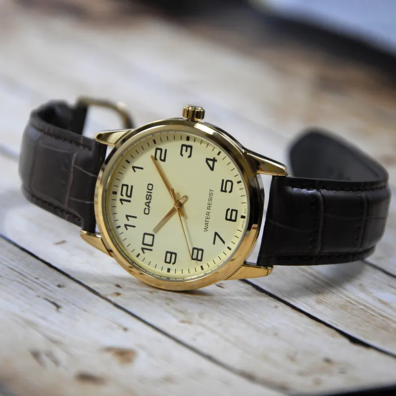 Casio Enticer MTP-V001GL-9B Gold Dial Men's Watch